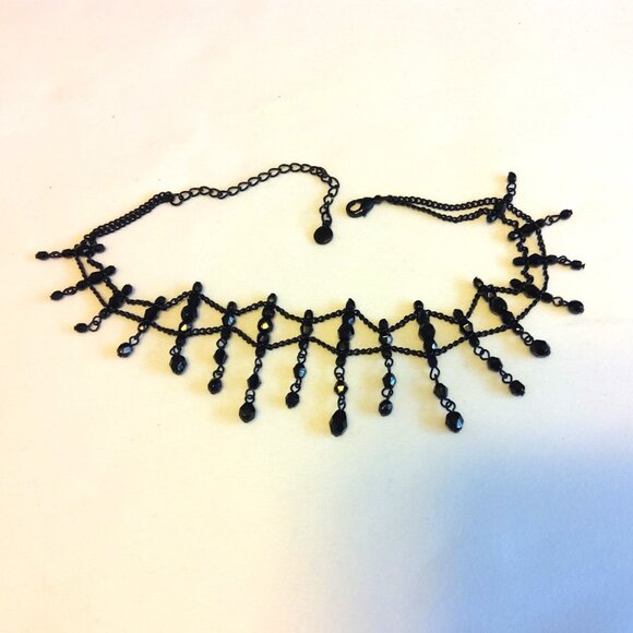 Vintage NEW LC Liz Claiborne Black Necklace for Women Girls - Picture 2 of 6